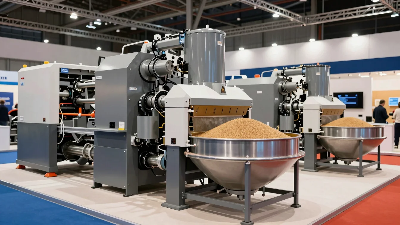 Automated grain milling systems and heavy industrial machinery on